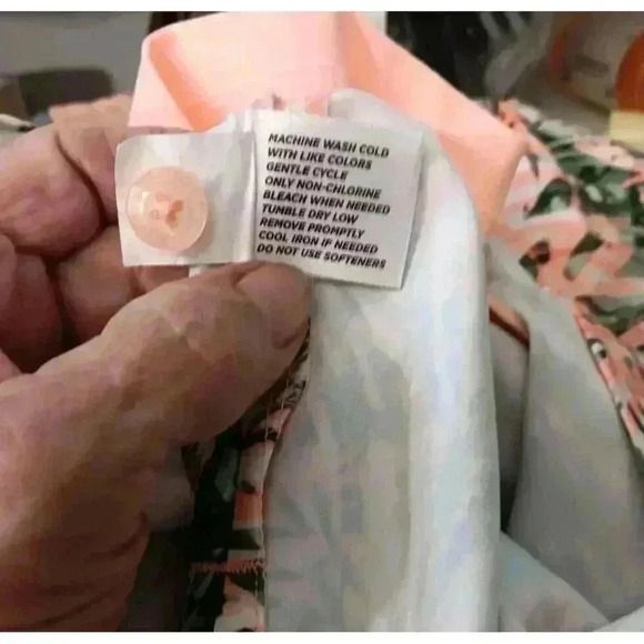 Lady Hagan (12)‎ Peach/Green Tropical Print Athletic TennisGolf Skort Women's - Picture 8 of 9